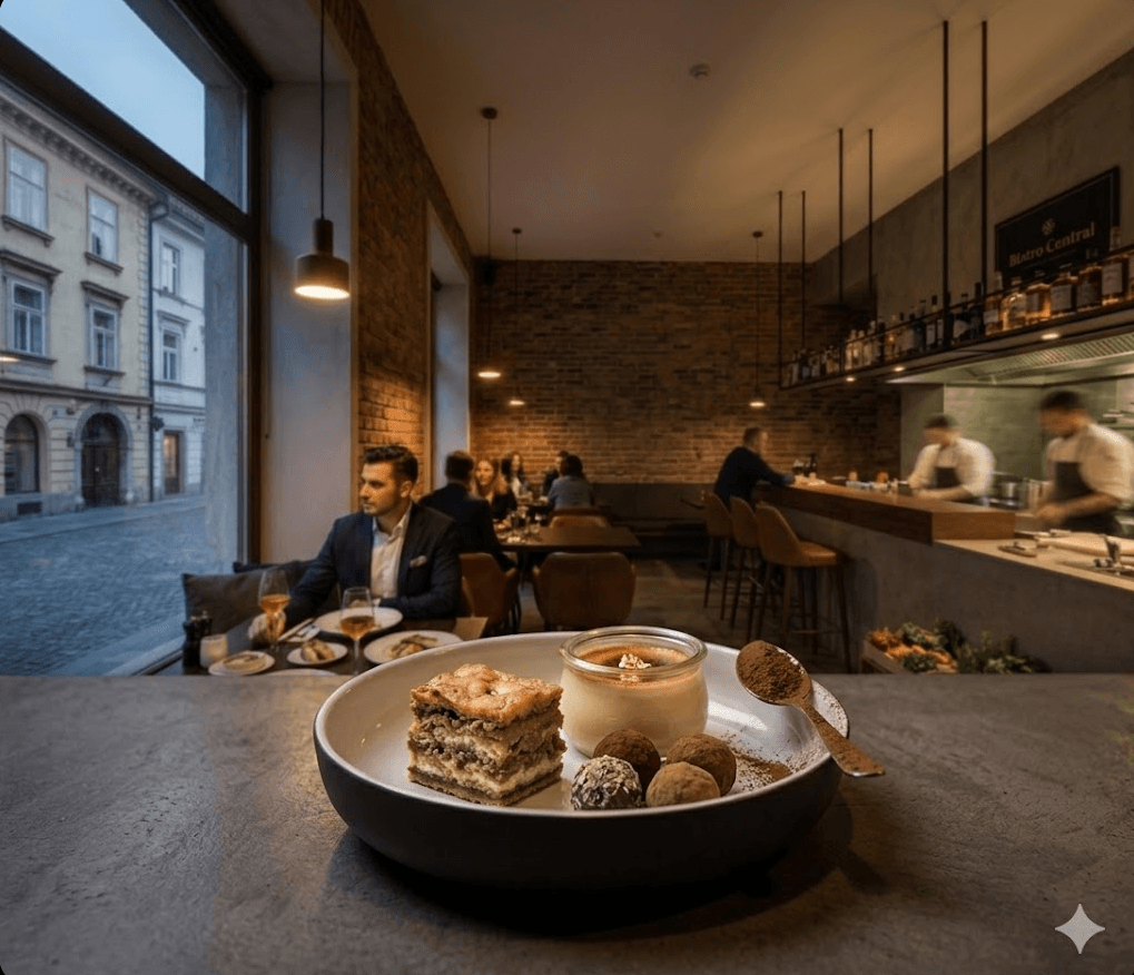 Fresh dessert selection