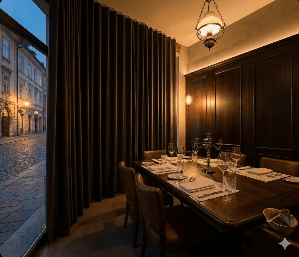 Private dining area